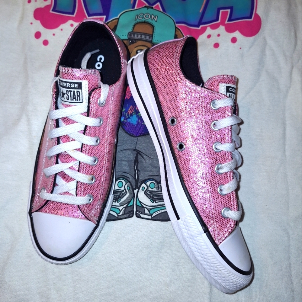 Converse All Star Low "Glitter Pink"